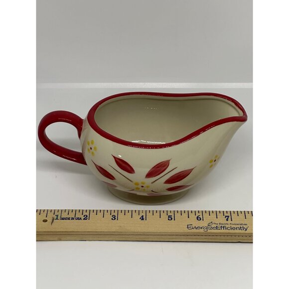 Temp-tations Old World Gravy Boat by Tara Floral 14oz 7.5" Ceramic Serving Dish - Picture 7 of 7